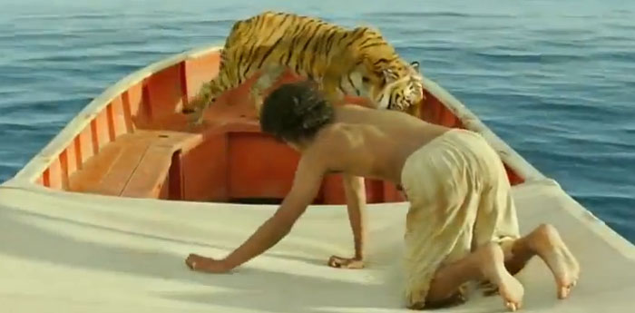 動物園の息子が難破した救命ボートで虎と生きて行く新作映画 「Life of PI」