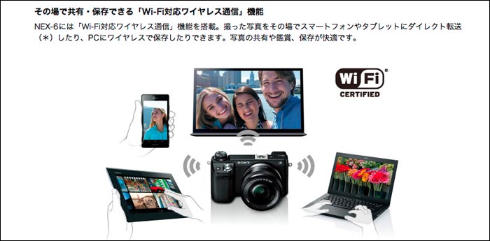 NEX-6でwifi設定とアプリケーションをダウンロードする方法。