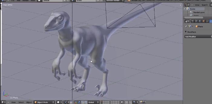 無料3DCGソフトBlenderでベェロキラプトルのモデリングチュートリアル動画です。