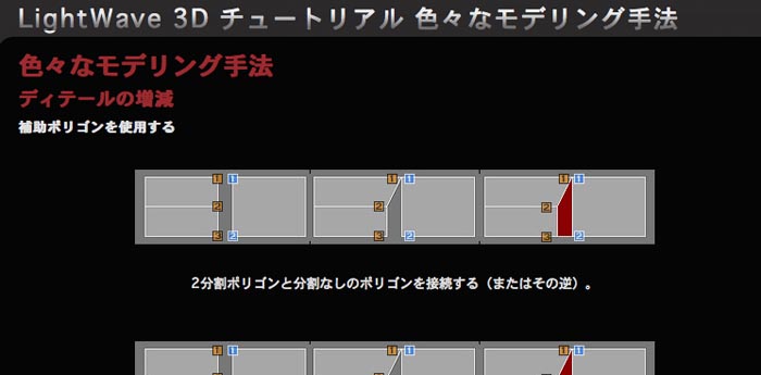 初心者のモデリング講座。４角形ポリゴンを作るちょっとしたコツ。