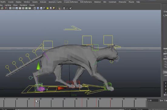 わずか40分たらずで Mayaを使い猫の歩き方をアニメーションするチュートリアル動画 日々クリエイターの欲求記