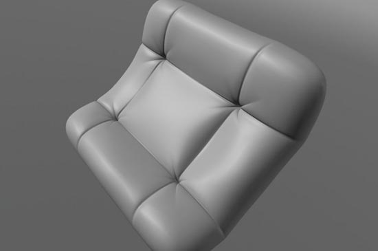 考えられない。MODOでソファーの詰まった部分をモデリングで作るチュートリアル記事