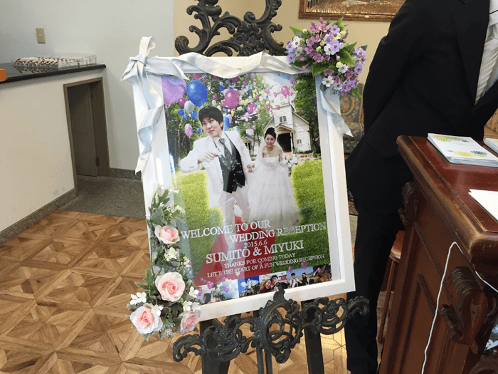 結婚式のウェルカムボード作ってあげました。02