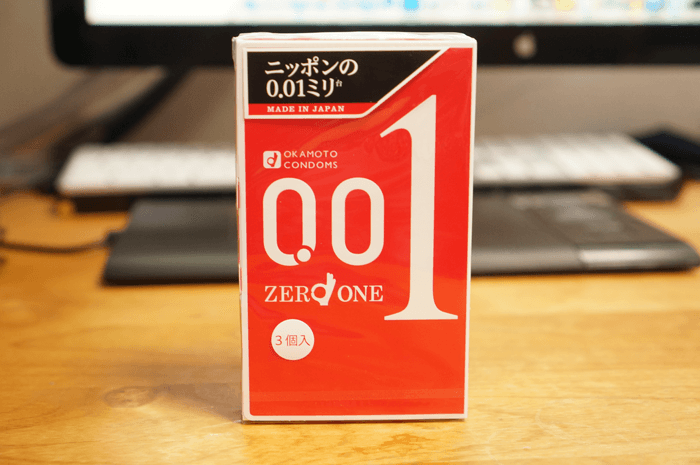 薄いは気持ちいい^^ 0.01ミリ オカモトのコンドーム を使いました。