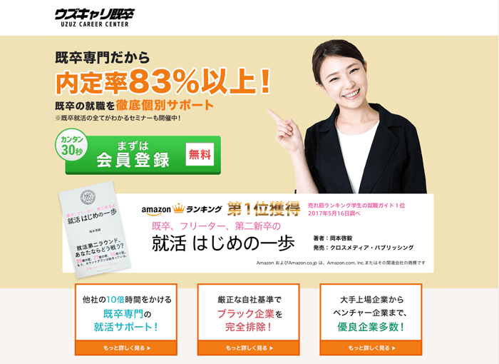 ブラック企業を排除している転職サイト”ウズキャリ”に定時で帰れる仕事が無いか聞いてみました。