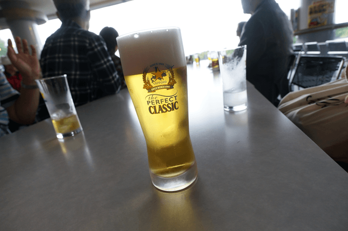 北海道旅行。帰る日はサッポロビール工場で無料ビールを２杯飲んできました！