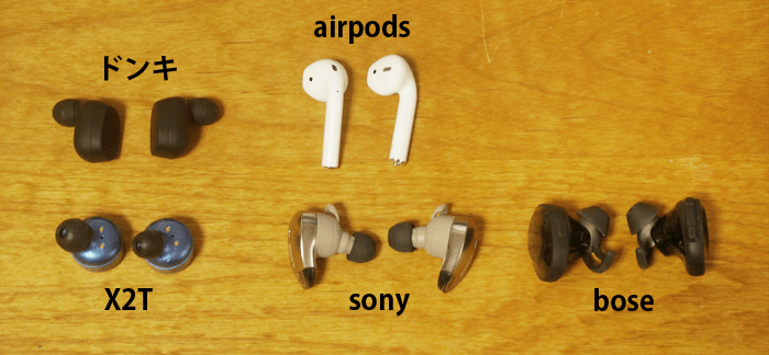 airpods？それともBOSE？ソニー？ワイヤレスイヤホン5種類買ったのでランキングにしてみました。